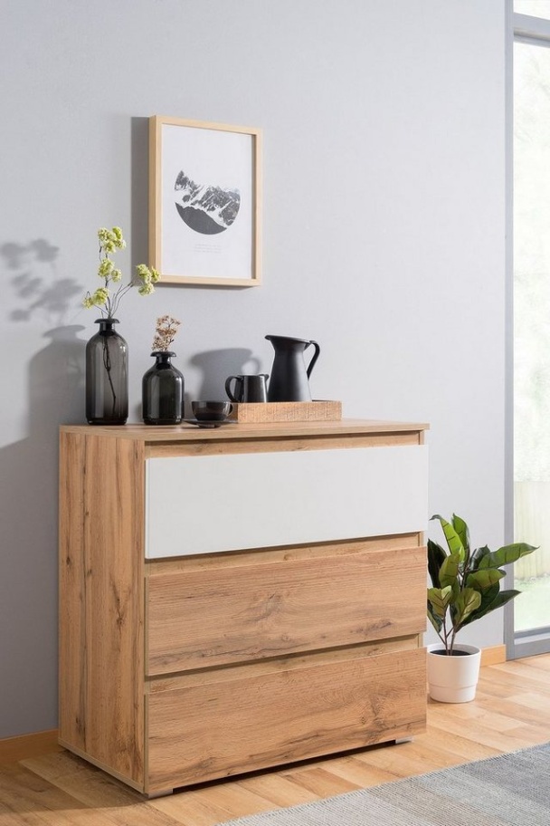 otto schlafzimmer kommode Backdate Dekor 0 Newroom Kommode Nikita, Sideboard Honig Eiche Weiß Modern Landhaus