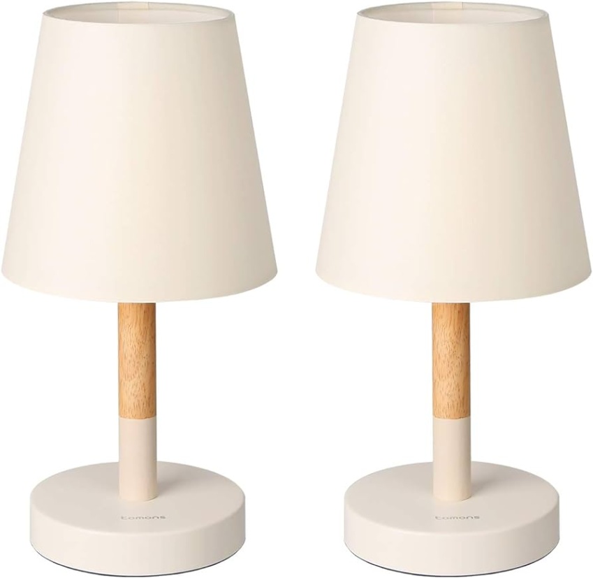 nachttischlampen schlafzimmer Backdate Dekor 0 tomons Nachttischlampe LED er Set Holz, LED Tischleuchte mit