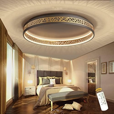 led lampen für schlafzimmer Niche Utama Home AOEH LED Deckenleuchte Mit Fernbedienung Dimmbar Deckenlampe