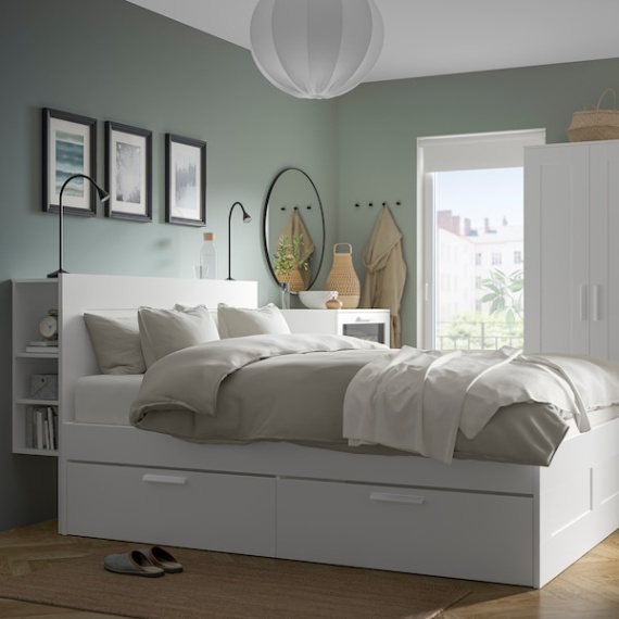 ikea komplette schlafzimmer Niche Utama Home BRIMNES Schlafzimmermöbel er-Set, weiß, x cm - IKEA Deutschland