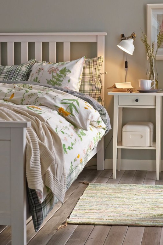 ikea schlafzimmer landhausstil Niche Utama Home HEMNES Bettgestell, weiß gebeizt, x cm - IKEA Deutschland