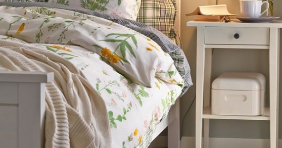 ikea schlafzimmer landhausstil Niche Utama Home HEMNES Bettgestell, weiß gebeizt, x cm - IKEA Deutschland