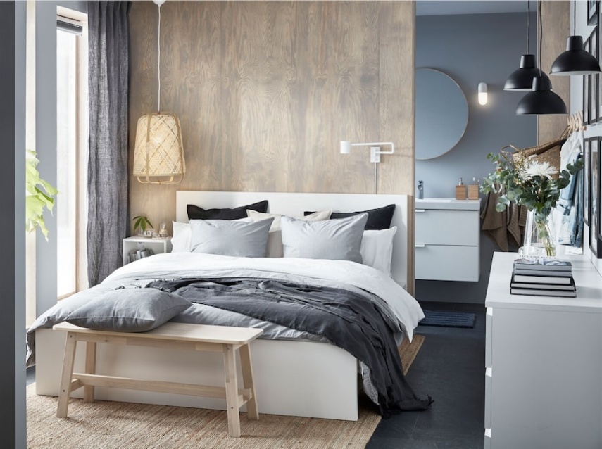 Niche Utama Home Kleines Schlafzimmer, Das Wie Eine Luxussuite Wirkt - IKEA Deutschland