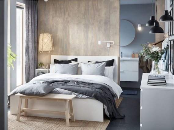 Niche Utama Home Kleines Schlafzimmer, Das Wie Eine Luxussuite Wirkt – IKEA Deutschland