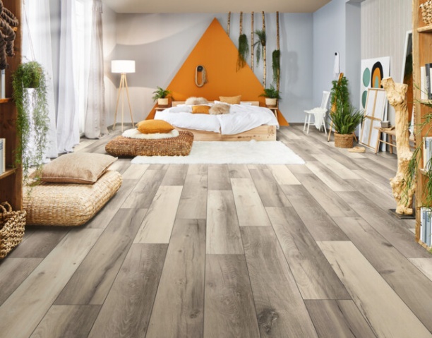 laminat für schlafzimmer Niche Utama Home Laminat für Schlafzimmer – ideal für Allergiker  LOGOCLIC®