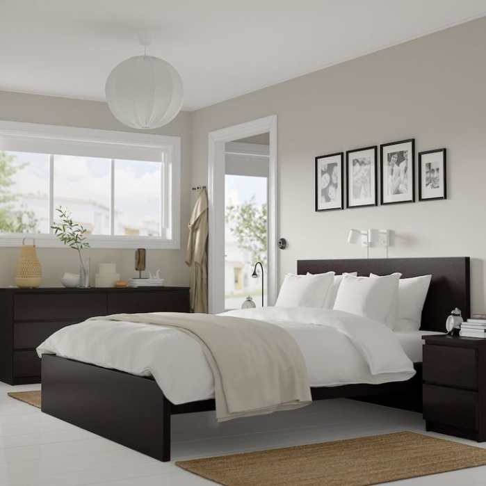 ikea schlafzimmer set Niche Utama Home MALM Bedroom furniture, set of , black-brown, King - IKEA