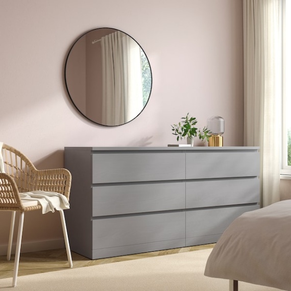 ikea schlafzimmer kommode Niche Utama Home MALM Kommode,  Schubladen, grau lasiert, 10x cm - IKEA Deutschland