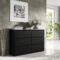 Niche Utama Home Meble Masztalerz Kommode Schwarz Matt Mit  Schubladen  Cm, Sideboard  Wohnzimmer, Kommode Schlafzimmer H: ,cm, B: , Cm, T:  Cm Kommode  Mit