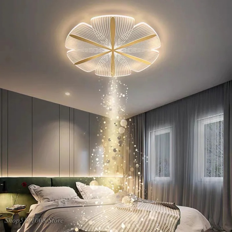 lampe schlafzimmer modern Niche Utama Home Nordic LED round ceiling lamps master bedroom lamp household Flower  creative room living room modern simple Decor light Fixtures