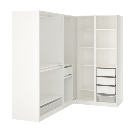 ikea eckschrank schlafzimmer Niche Utama Home PAX Eckkleiderschrank - weiß /x cm