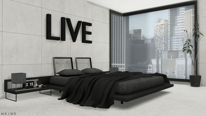 Niche Utama Home Schwarz Sims  Cc Schlafzimmer  My Sims  Blog: Stilvolles