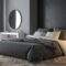 Niche Utama Home Schwarzes Schlafzimmer: Starkes Statement