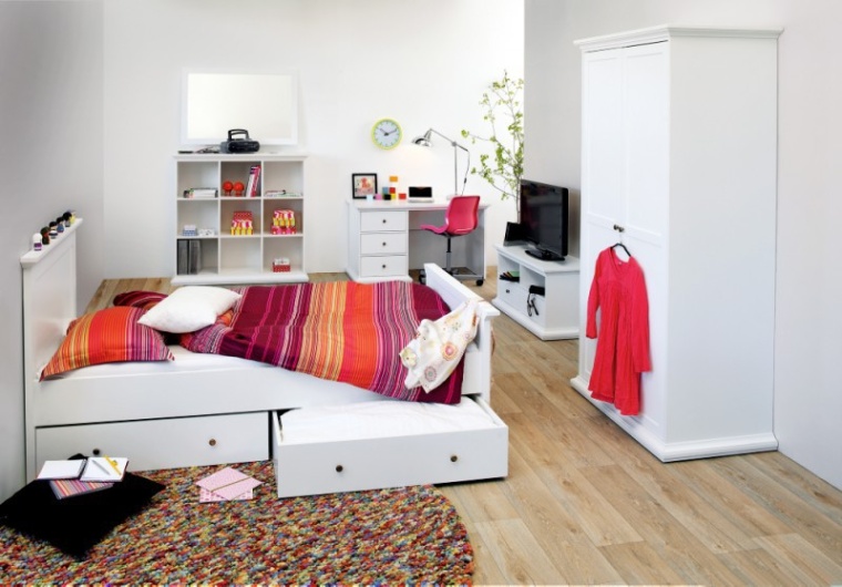 Niche Utama Home Tvilum Paris Schlafzimmer Kinderzimmer Komplett Teilig Komplettsystem Weiß   Froschkönig